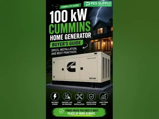 Video thumbnail for 100 kW Cummins Generator Buyer’s Guide (Full Breakdown + Installation Tips