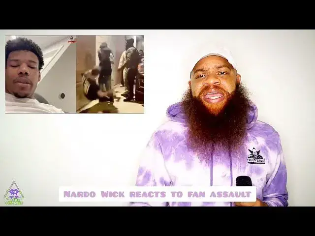 Video thumbnail for Nardo Wick reacts to his team beating up a fan