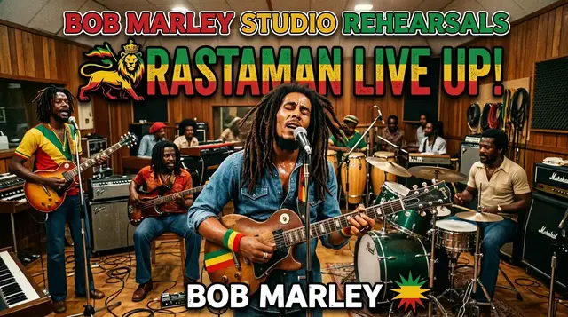 Video thumbnail for Bob Marley studio rehearsals Rastaman live up Bob Marley