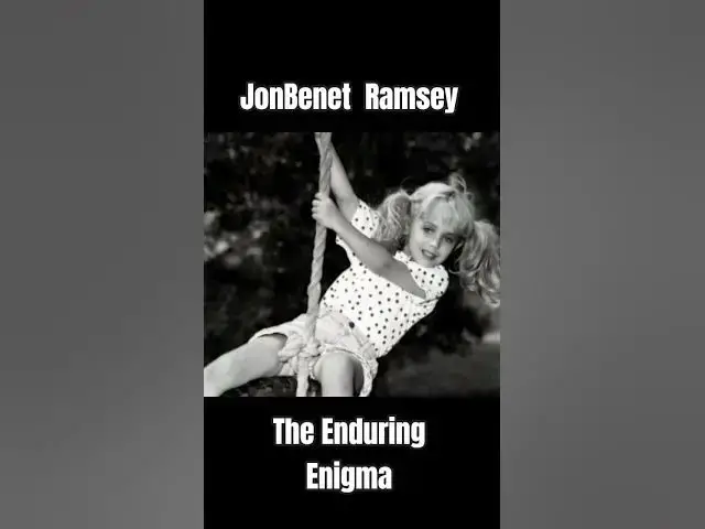 'Video thumbnail for JonBenet Ramsey: The enduring enigma of a child's tragic death #shorts #truecrimecommunity #unsolved'