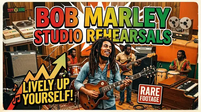 Video thumbnail for Bob Marley studio rehearsals lively up yourself