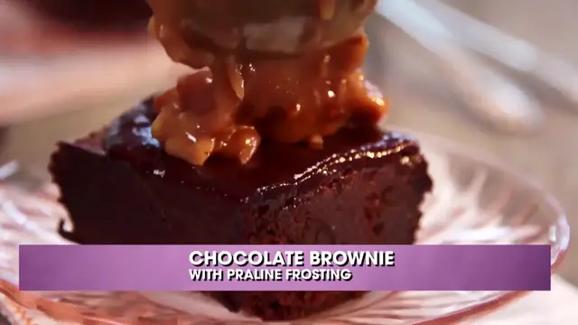 Video thumbnail for 
				 Brownies With Praline Frosting