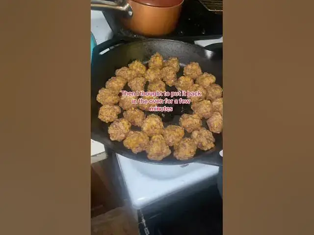 Video thumbnail for Because lard is solid when it’s cool. #Lard #SausageBalls #BackInTheOven #Food #Group7