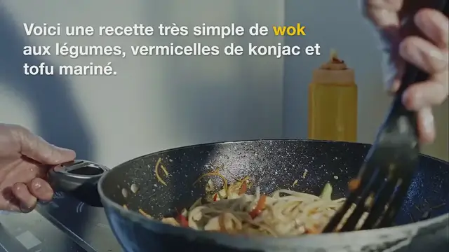 Video thumbnail for Wok asiatique aux légumes, vermicelles de konjac