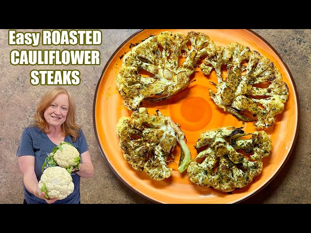 Video thumbnail for Easy ROASTED CAULIFLOWER STEAKS Delicious Side or Main Course