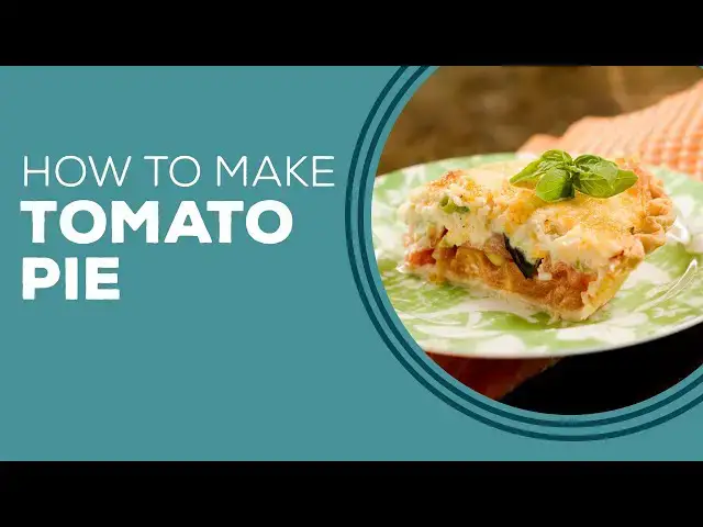 Video thumbnail for Blast From The Past: Tomato Pie Recipe