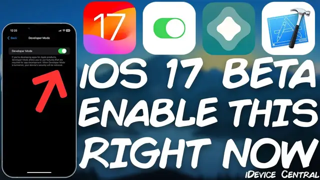 Video thumbnail for iOS 17 Beta DO THIS RIGHT NOW! How To ENABLE Developer Mode And Why You Should Do It!