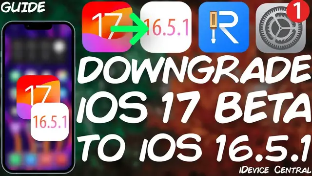 Video thumbnail for How To DOWNGRADE iOS 17 Beta Back To iOS 16.5.1 EASILY (Full Guide for All iOS Devices)