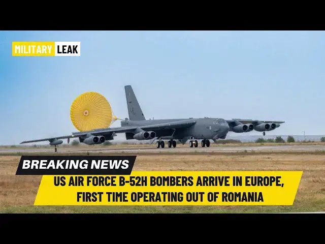 Video thumbnail for US Air Force B-52H Bombers Arrive in Europe, First Time Operating Out of Romania
