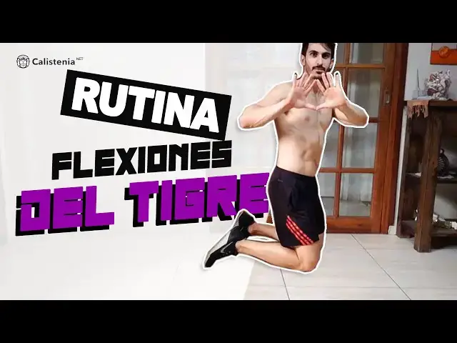 Video thumbnail for Rutina de Pectorales EN CASA | Flexiones del Tigre 🐅