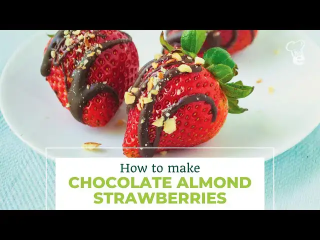 'Video thumbnail for How to Make Chocolate Almond Strawberries | Dessert Recipe | healthEcooks.com'