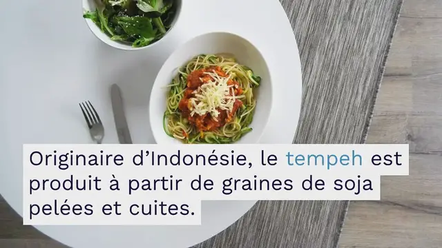 Video thumbnail for Duo de spaghettis, sauce tomate et tempeh