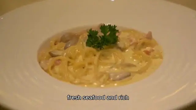 Video thumbnail for seafood pasta recipe