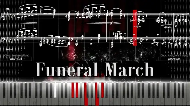 'Video thumbnail for "Funeral March" Chopin Piano Tutorial | Sheet Music'