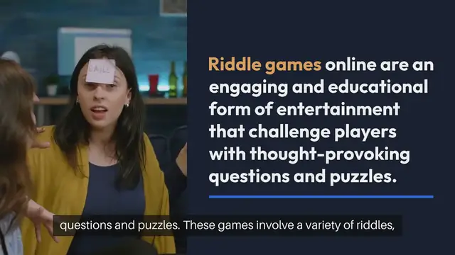 Video thumbnail for Riddle Games Online