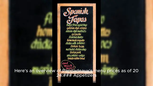 Video thumbnail for pappadeaux menu Price