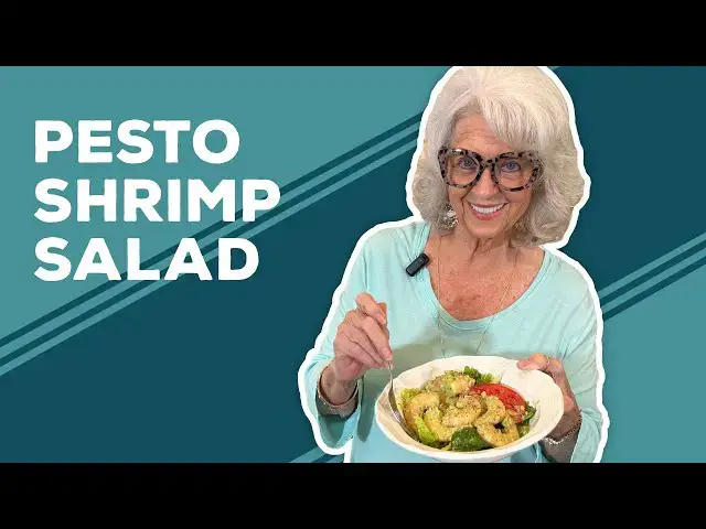 Video thumbnail for Love & Best Dishes: Pesto Shrimp Salad Recipe | Healthy Salad Ideas