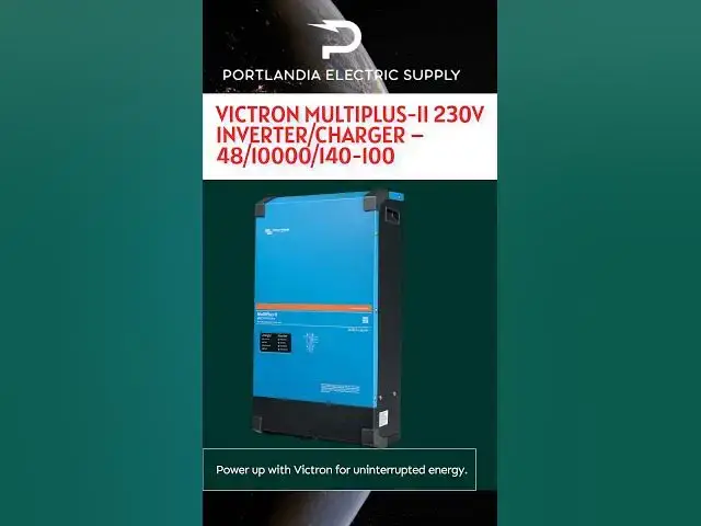 Video thumbnail for Victron MultiPlus-II 230V Inverter/Charger – 48/10000/140-100