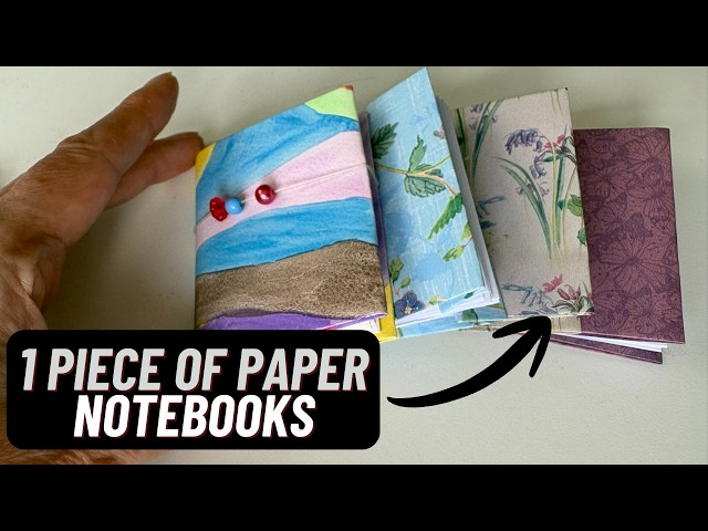Video thumbnail for Miniature Notebook from ONE Piece of Copier Paper – Easy Tutorial