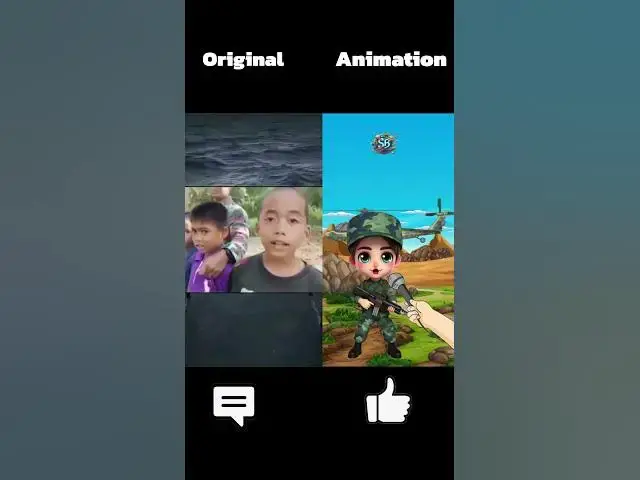'Video thumbnail for Original VS Animation | Pengen jadi Tentara #tni #tentara #animation'