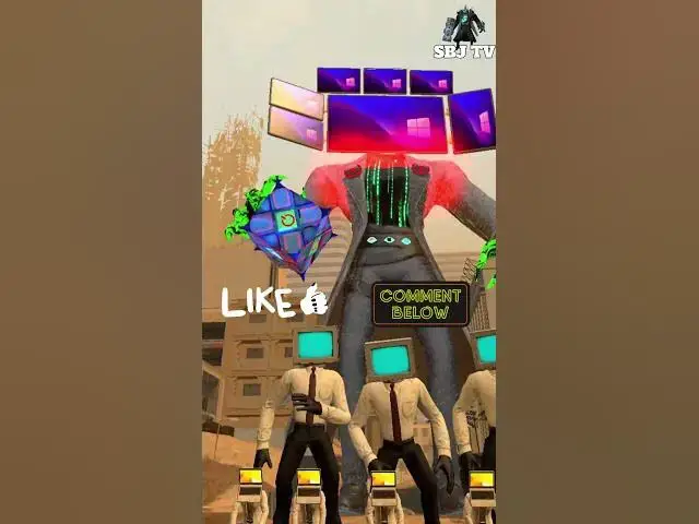 'Video thumbnail for Skibidi Toilet Titan Vs PC Man Titan Upgrade #shorts #garrysmod'