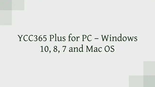 Video thumbnail for YCC365 Plus for PC – Windows 10, 8, 7 and Mac OS