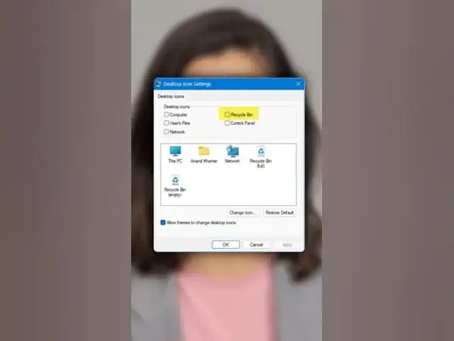 Video thumbnail for How to remove Recycle Bin from Desktop in Windows 11