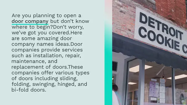 Video thumbnail for 600+ Door Company Names Ideas and Best Suggestions