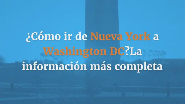 Video thumbnail for ¿Cómo ir de Nueva York a Washington DC?
