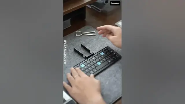 Video thumbnail for Product Link in Bio ✅ | Foldable Bluetooth Keyboard with Magnetic Stand | #viral