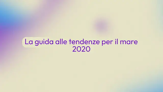 Video thumbnail for Costumi estate 2020
