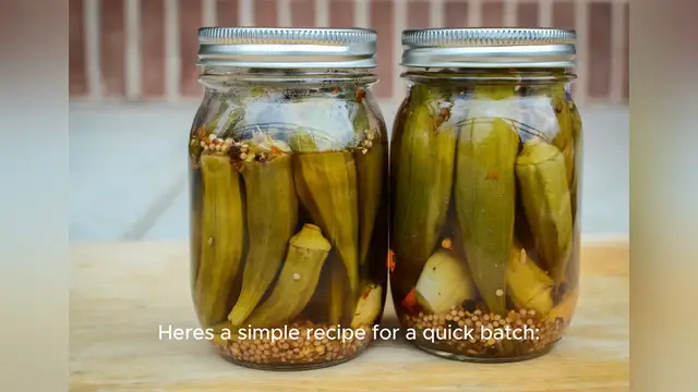 Video thumbnail for pickled okra recipe
