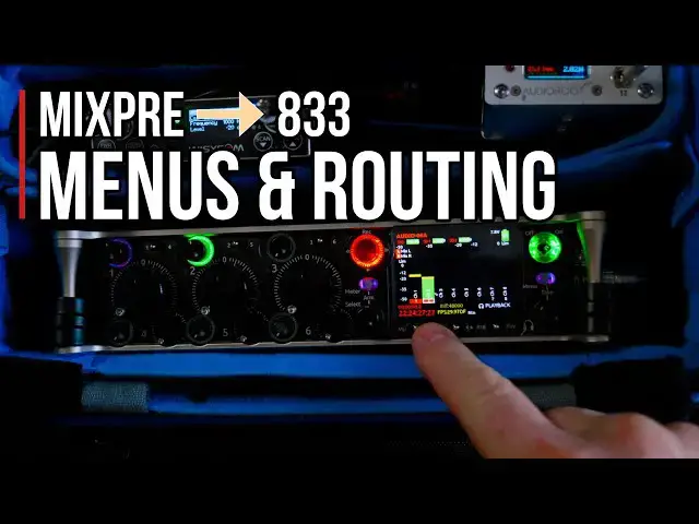 Video thumbnail for MixPre → 833 Tutorial: Menu, Channels, Settings & Routing Explained
