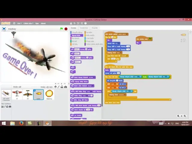 Video thumbnail for Scratch Lập trình game bắn máy bay