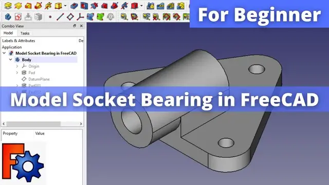 'Video thumbnail for Model Socket Bearing in FreeCAD | FreeCAD Tutorial | Mechnexus |'