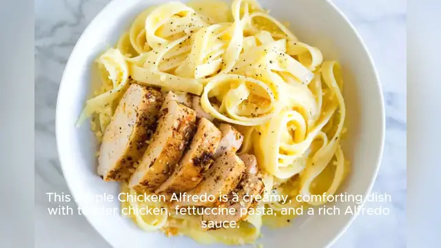 Video thumbnail for simple chicken alfredo recipe