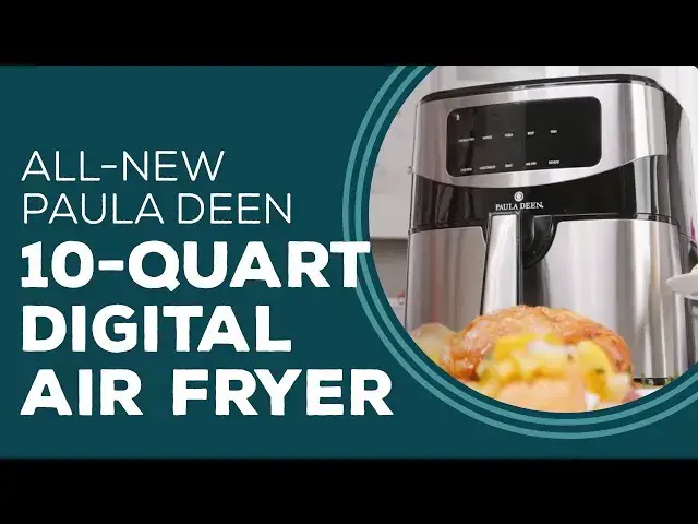 Video thumbnail for All-New Paula Deen 10-Quart Digital Air Fryer