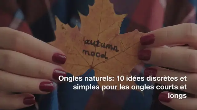 Video thumbnail for 10 Idées Discrètes De Manucures Naturels Pour Les Ongles Courts Et Longs