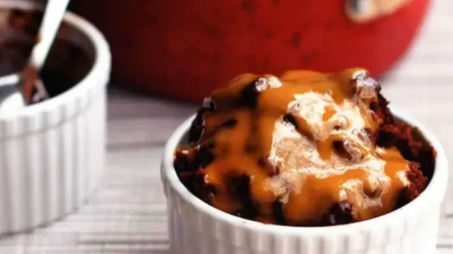 Video thumbnail for Hot Fudge Cake with Peanut Butter Sauce recipe