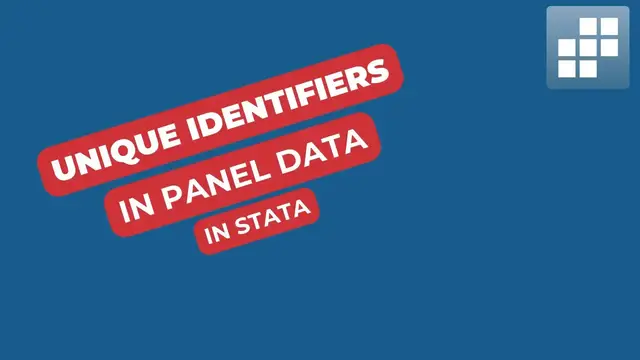 'Video thumbnail for Unique Identifier in Panel Data | Stata Tutorial'