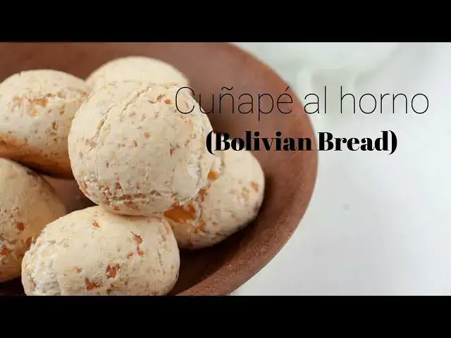 Video thumbnail for Cuñapé al horno (pan boliviano) - Bolivian Gluten-Free Bread