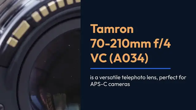 Video thumbnail for Tamron 70-210mm f/4 VC (A034) on APS-C Cameras: The Perfect Telephoto Companion (With a Touch of Fun)