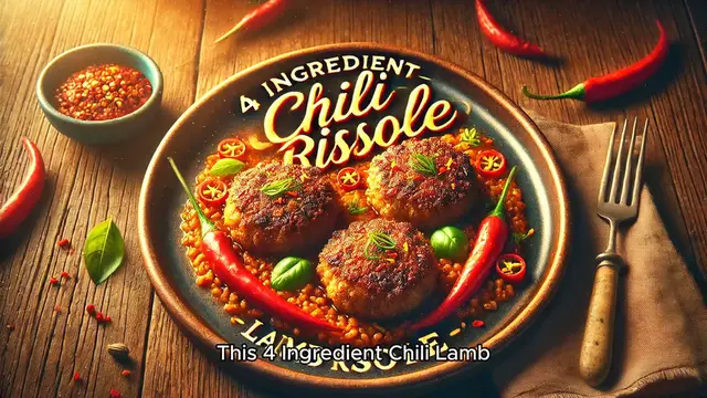 'Video thumbnail for 4 Ingredient Chili Lamb Rissole '