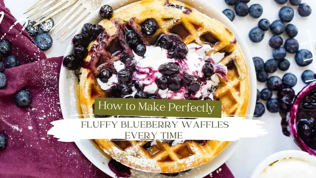 Video thumbnail for How to Make Perfectly Fluffy Blueberry Waffles Every Time #wafflesrecipe