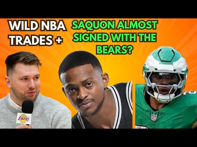 Video thumbnail for PODCAST: Luka, De'Aaron Fox traded - no longer LeBron's Lakers PLUS Saquon nearly joined the Bears?