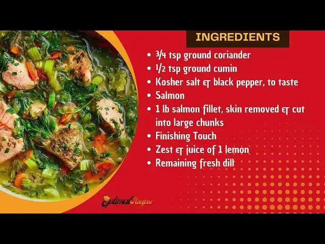 'Video thumbnail for Salmon Soup – Omega-3 Rich Recipe'