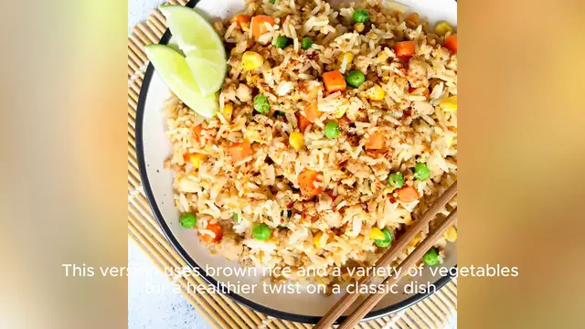 Video thumbnail for healthy fried rice recipe