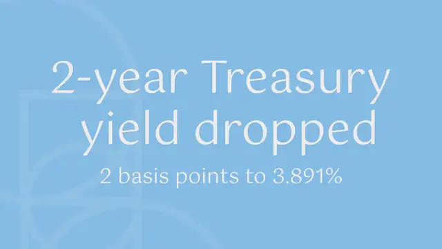 Video thumbnail for 10-year Treasury yield slips after Powell boosts expectations of Fed rate cut