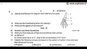 Video thumbnail for 10th Science 2nd MidTerm Question Paper 2019-20 | Tirunelveli District | English Medium