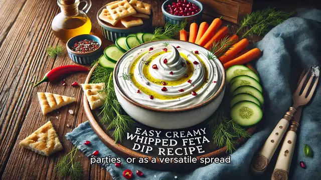 Video thumbnail for Easy Creamy Whipped Feta Dip Recipe